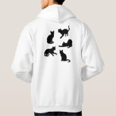 Crazy Cat Typ Black Cats Hoodie (Rückseite)