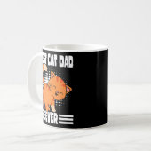 Crazy Cat Vater Cat Pater Bester Katze Vater je Kaffeetasse (Vorderseite Links)