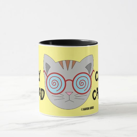 CRAZY CAT-VATER-Kaffee Tasse (Zentrum)
