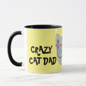 CRAZY CAT-VATER-Kaffee Tasse (Links)