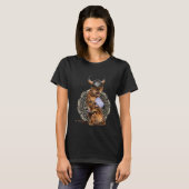 Crazy Cat Viking Thor Cat With Hammer  1 T-Shirt (Vorne ganz)