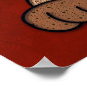 Crazy Catahoula Hund mit handgemalten Poster (Ecke)