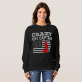 Crazy Catamaran Captain Sailing Sailor  5 Sweatshirt (Vorne ganz)