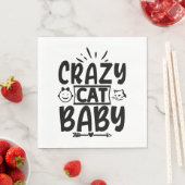 Crazy Cate Baby Serviette (Beispiel)