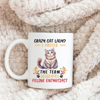 "Crazy Caterlady" Kaffeetasse