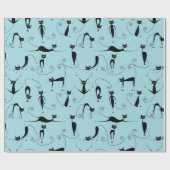 Crazy Cats Design Wrapping Paper Geschenkpapier (Flach)