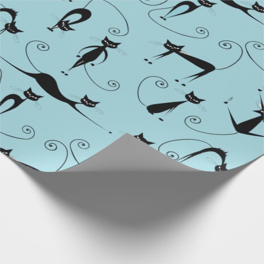 Crazy Cats Design Wrapping Paper Geschenkpapier (Ecke)
