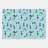 Crazy Cats Design Wrapping Paper Geschenkpapier Set (Vorderseite)