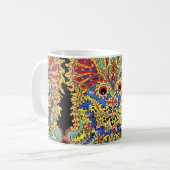 Crazy Cats Eyes Louis Wain Pattern Kaffeetasse (Vorderseite Links)