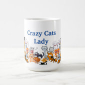 Crazy Cats Lady Kaffeetasse (Mittel)
