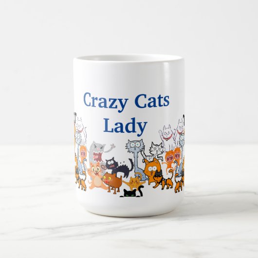 Crazy Cats Lady Kaffeetasse (Mittel)
