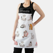Crazy Cats Personalisiert Schürze (InSitu)