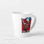 Crazy Chainsaw Clown Halloween Editable Text Year Milchtasse (Rechte Ecke)