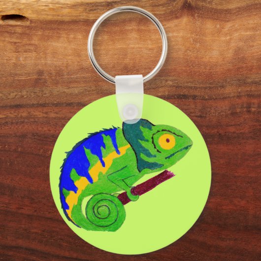 Crazy Chameleon Schlüsselanhänger (Vorderseite)