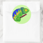 Crazy Chameleon Sticker (Tasche)