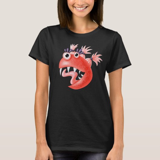 Crazy Character Funny Weird T-Shirt (Vorderseite)
