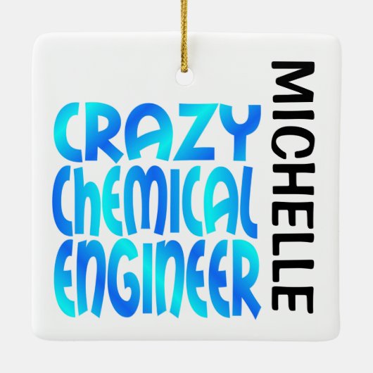 Crazy Chemical Engineer CUSTOM Keramikornament (Rückseite)