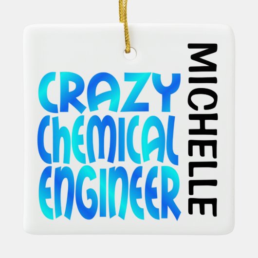 Crazy Chemical Engineer CUSTOM Keramikornament (Vorderseite)