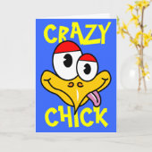Crazy Chick Get Well bald Karte (Gelbe Blume)