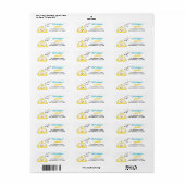 Crazy Chicken! Funny Fun Address Label (Vorne)
