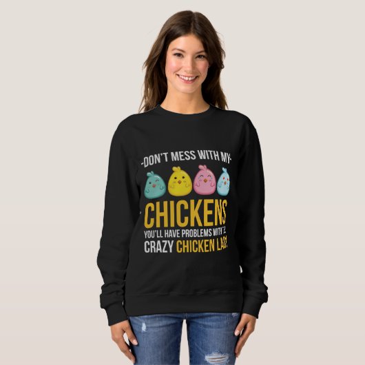 Crazy Chicken L Sweatshirt (Vorne ganz)