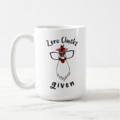 Crazy Chicken Lady Antisocial Bauer Farm Hühner Kaffeetasse (Links)