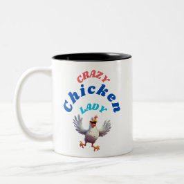 Crazy Chicken Lady Coffee Tasse - Spaß und Funktio
