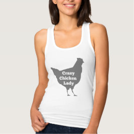 Crazy Chicken Lady dunkelgrau Tank Top