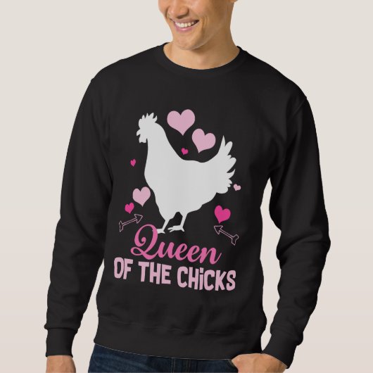 Crazy Chicken Lady Farming   Sweatshirt (Vorderseite)
