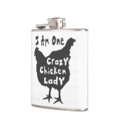Crazy Chicken Lady Flachmann (Links)