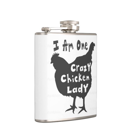 Crazy Chicken Lady Flachmann (Rechts)