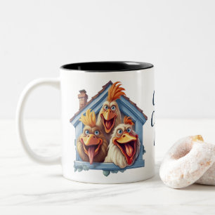 Crazy Chicken Lady Funny Chicken Tasse