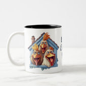 Crazy Chicken Lady Funny Chicken Tasse (Links)