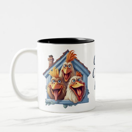Crazy Chicken Lady Funny Chicken Tasse (Links)