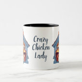 Crazy Chicken Lady Funny Chicken Tasse (Mittel)
