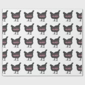 Crazy Chicken Lady Geschenkpapier (Flach)