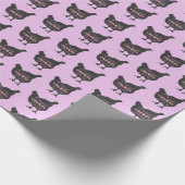 Crazy Chicken Lady Geschenkpapier (Ecke)