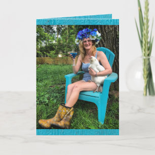 Crazy Chicken Lady - Happy Birthday Karte