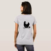 Crazy Chicken Lady Monogram T - Shirt (Schwarz voll)