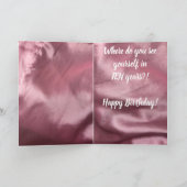 Crazy Chicken Lady PINK - Happy Birthday Karte (Innenseite)