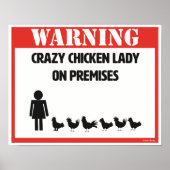 Crazy Chicken Lady Poster (Vorne)