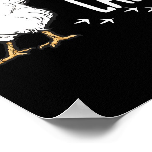 Crazy Chicken Lady Women Farming Bauer Poster (Ecke)