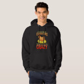 Crazy Chicken Lover Hen Spaß Hoodie (Vorne ganz)