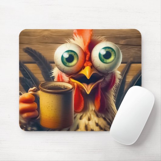 Crazy Chicken Mousepad (Mit Mouse)