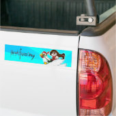 Crazy Chicken Ride and Logo Banner Autoaufkleber (Auf Lkw)