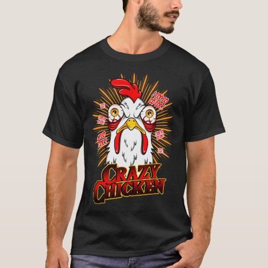 Crazy Chicken T-Shirt (Vorderseite)