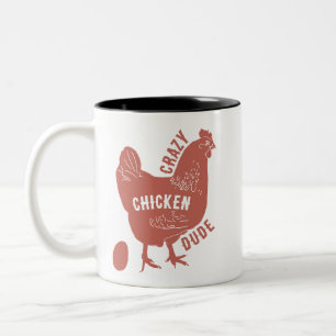 Crazy Chicken Typ Zweifarbige Tasse