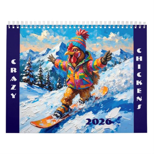 Crazy Chickens 2026 Kalender (Titelbild)