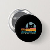 Crazy Childless Cat Lady für Kamala Harris Button (Vorne & Hinten)