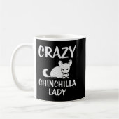 Crazy Chinchilla Lady Lover Premium Kaffeetasse (Links)